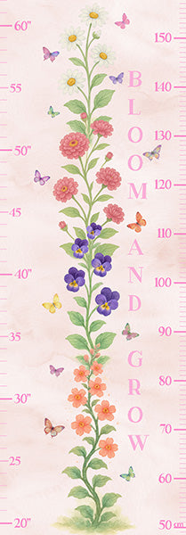 Preorder - Hoffman California Fabrics - Things That Go From A To Z - Blooming And Growing Up Panel - X5747-630-Ballet Pink - Expected Release February 2026