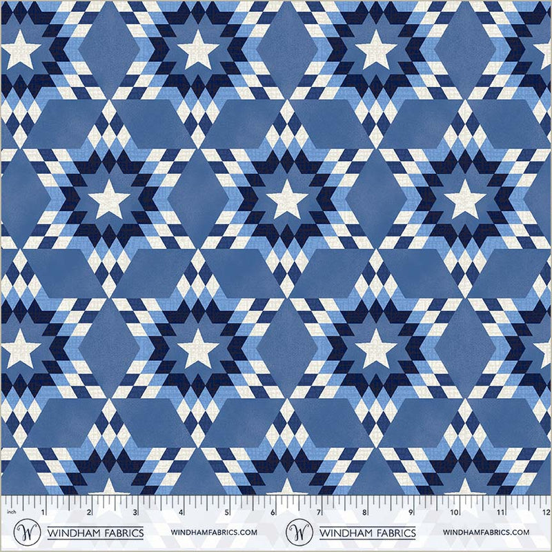 Preorder - Windham - Whistler Studios - 108" Wide Quilt Back - Lone Star - 55297DW - 1 Windham Blue - Expected Release February 2026