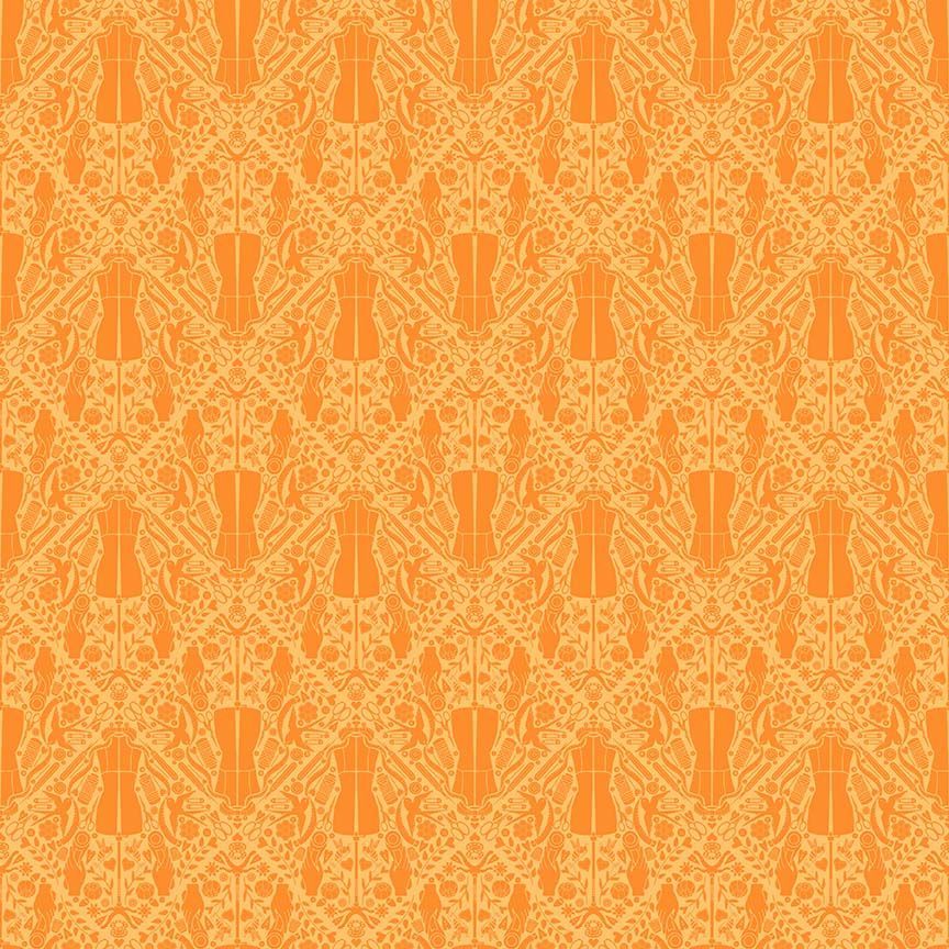 Preorder - Dear Stella - Pammie Jane - Quilty Helpurrs - You Got The Notion - STELLA - DPJ3351 MANDARIN - Expected Release February 2026