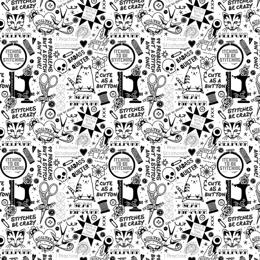 Preorder - Dear Stella - Pammie Jane - Quilty Helpurrs - Pardon My Puns - STELLA - DPJ3352 WHITE - Expected Release February 2026