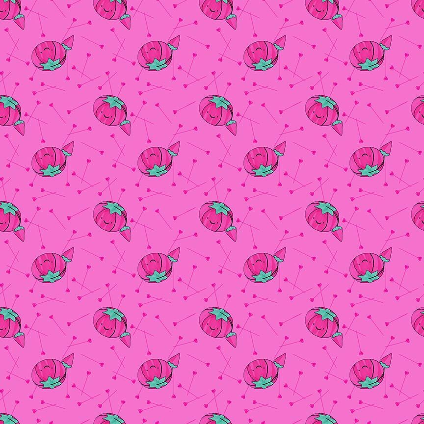 Preorder - Dear Stella - Pammie Jane - Quilty Helpurrs - Kingpin Tomato Pincushion - STELLA - DPJ3355 PEONY - Expected Release February 2026