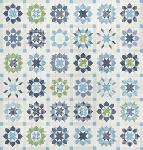 Preorder - Moda - Camille Roskelley - Nantucket Summer Cuddle - Swoon Patchwork Cheater - 55268 11QC - Expected Release March 2026