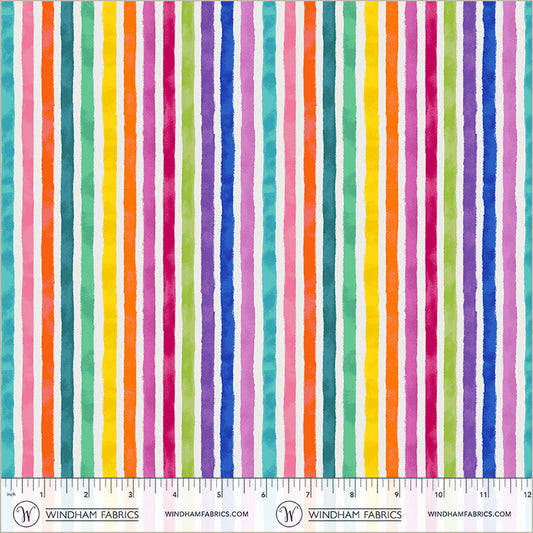 Preorder - Windham - Whistler Studios - Serafina - Color Play Rainbow Stripe - 55272-1 White - Expected Release March 2026