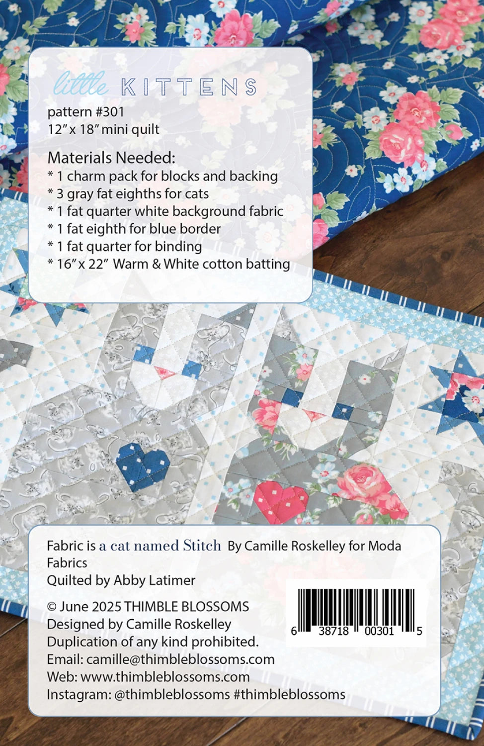 Little Kittens Quilt Pattern By Thimble Blossoms