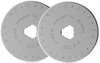 Olfa Rotary Cutter Replacement Blades 45mm - Pack of 2