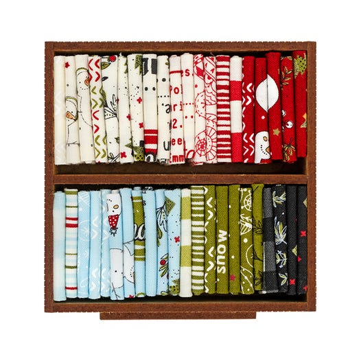 Moda - Little Wood Box - Emmit And Ivy Mini Quilt Kit - Just A Little Box