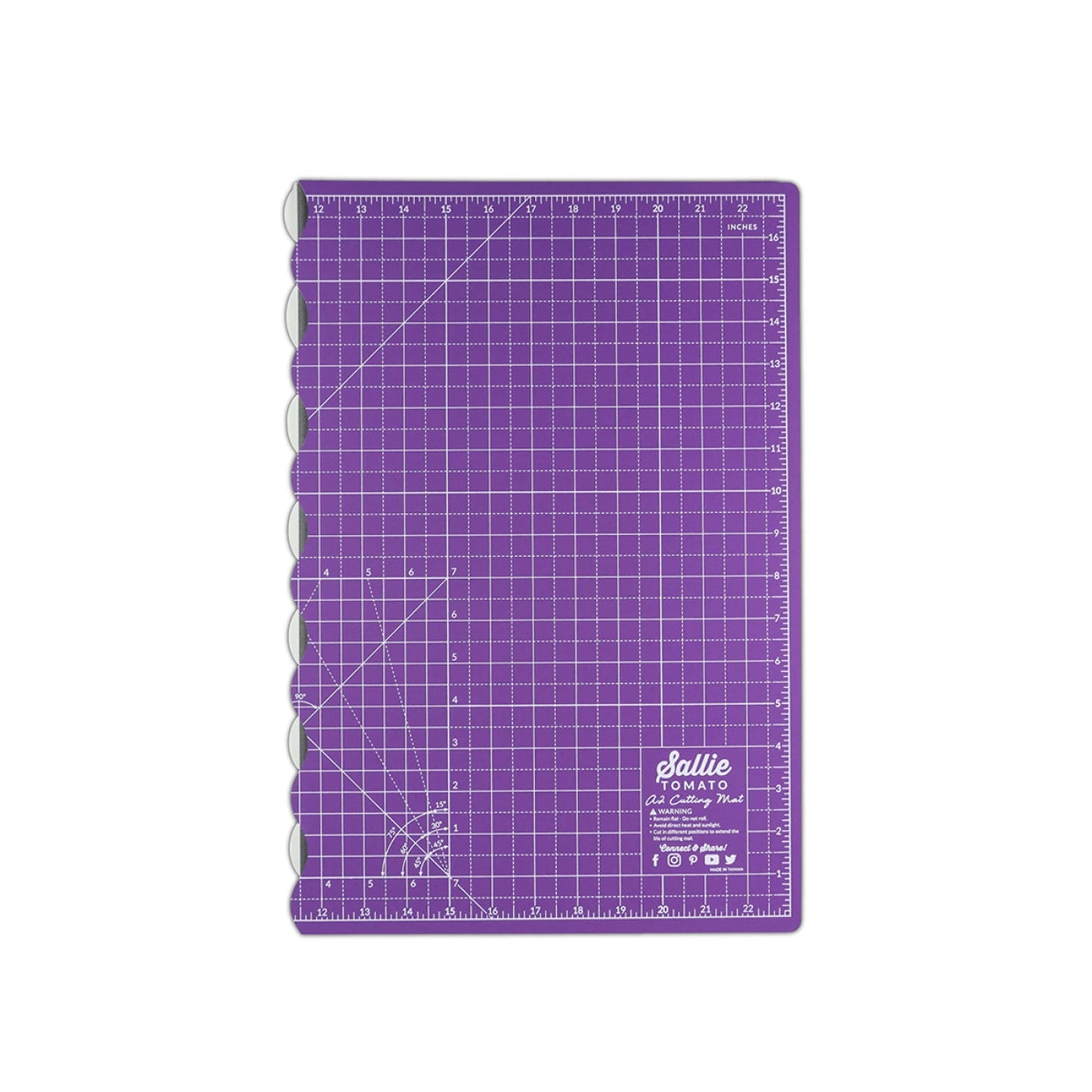 Sallie Tomato Purple A2 Foldable Self Healing Rotary Cutting Mat