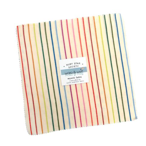 Ruby Star - Warp Weft Mystic Fable - 10" Squares Layer Cake - Factory Cut - 42 Pieces