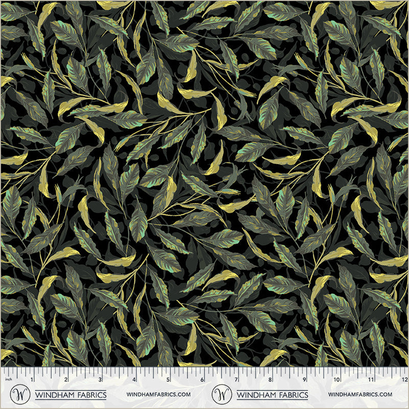 Windham - Whistler Studios - Midnight Blooms - Greenery - 55073-1