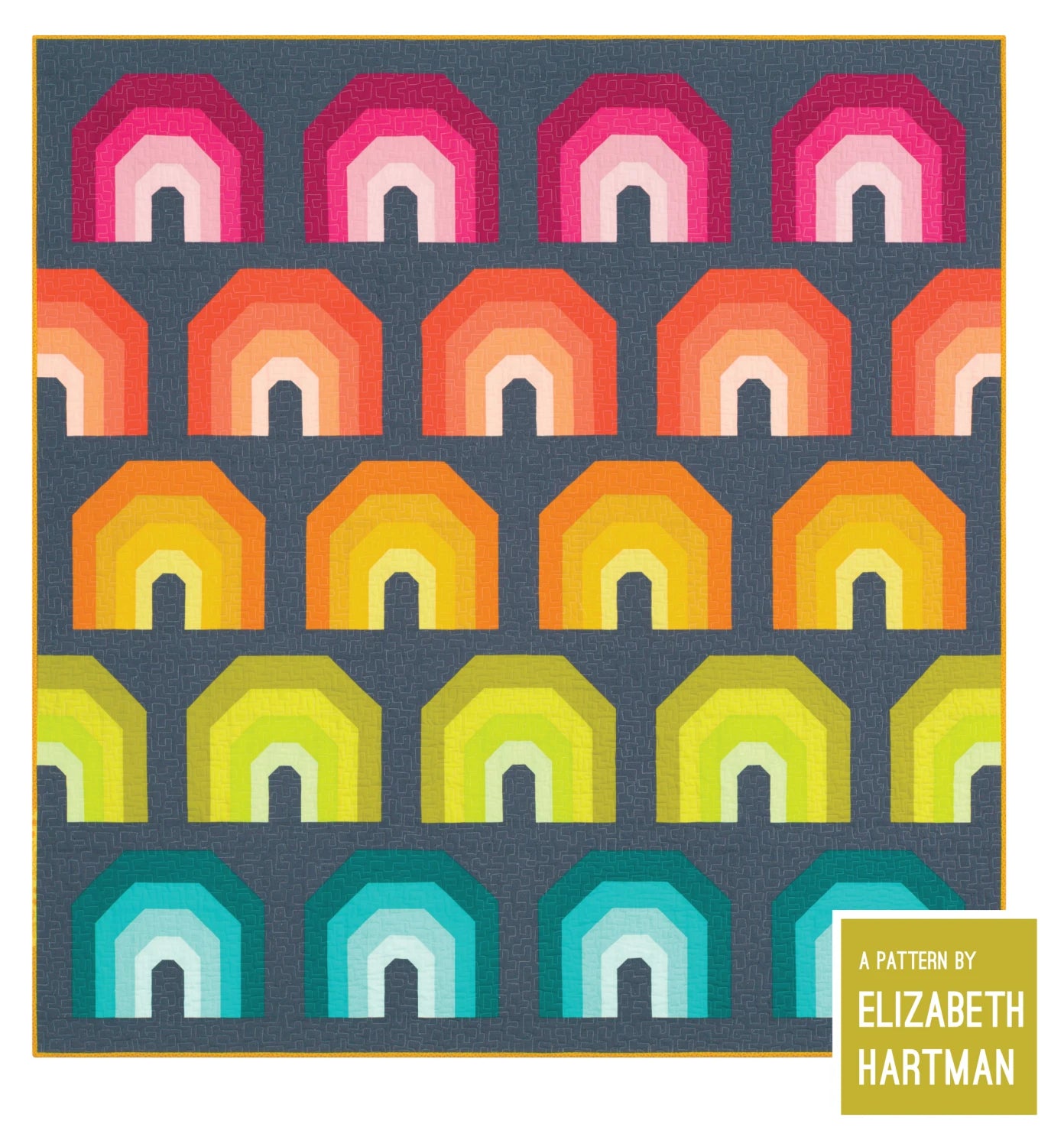 Polychromatic Quilt Pattern By Elizabeth Hartman