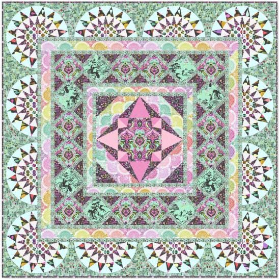 PREORDER - Tula Pink - Prince Charming Deja Vu - Amphibian Majesty Quilt Kit - Ships July 2026