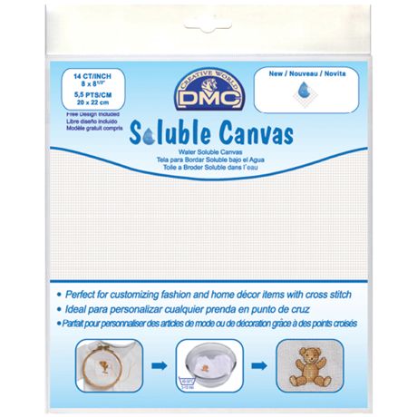 DMC - Soluble Canvas - 8" x 8.5" - 14 Count