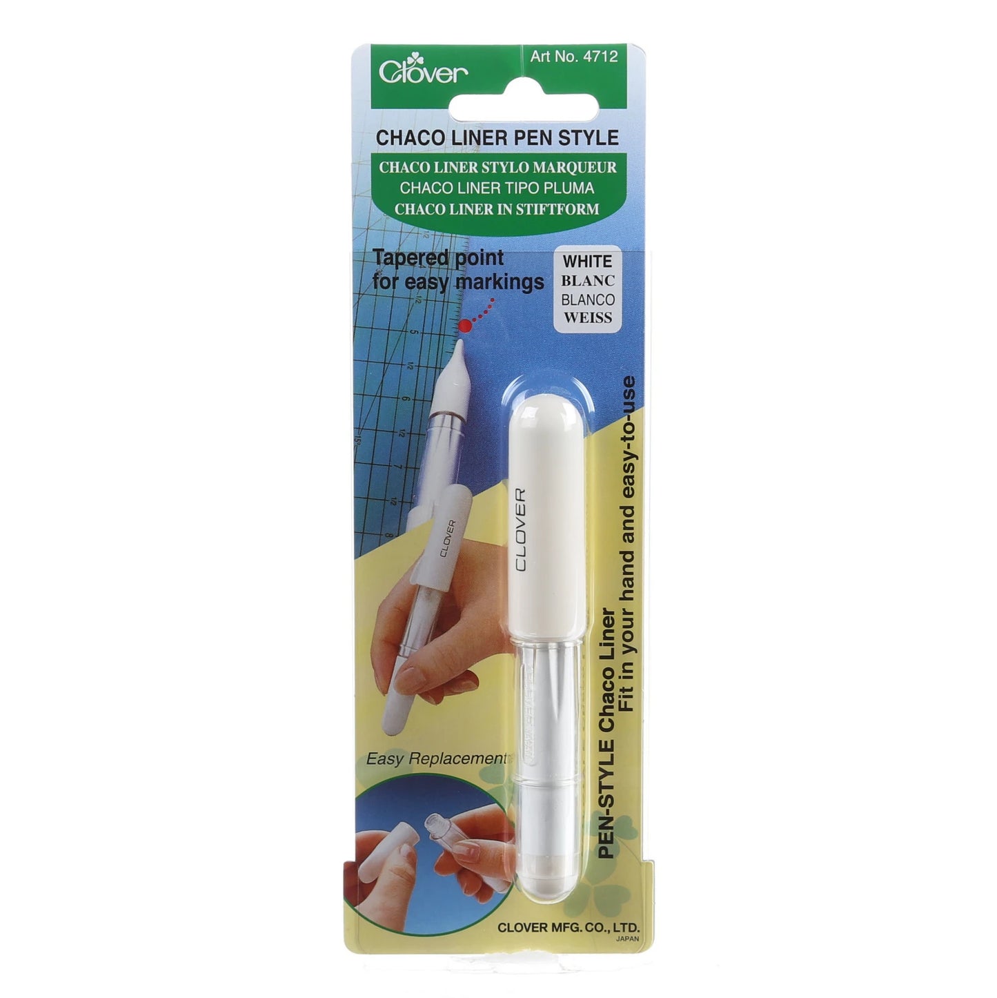 Clover Chaco Liner Pen Style - White