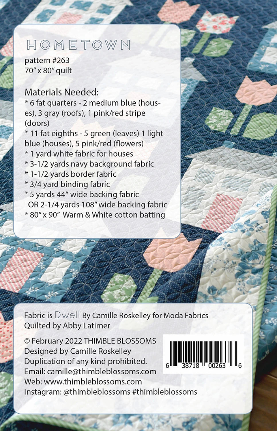 Hometown Quilt Pattern By Thimble Blossoms