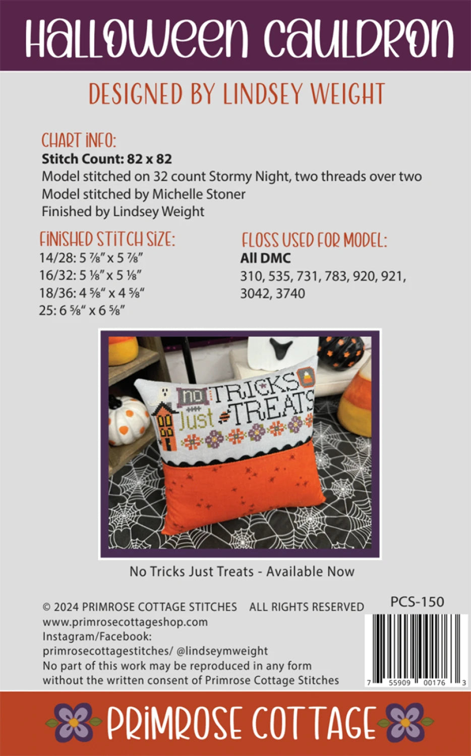 Halloween Cottage Cross Stitch Pattern By Primrose Cottage