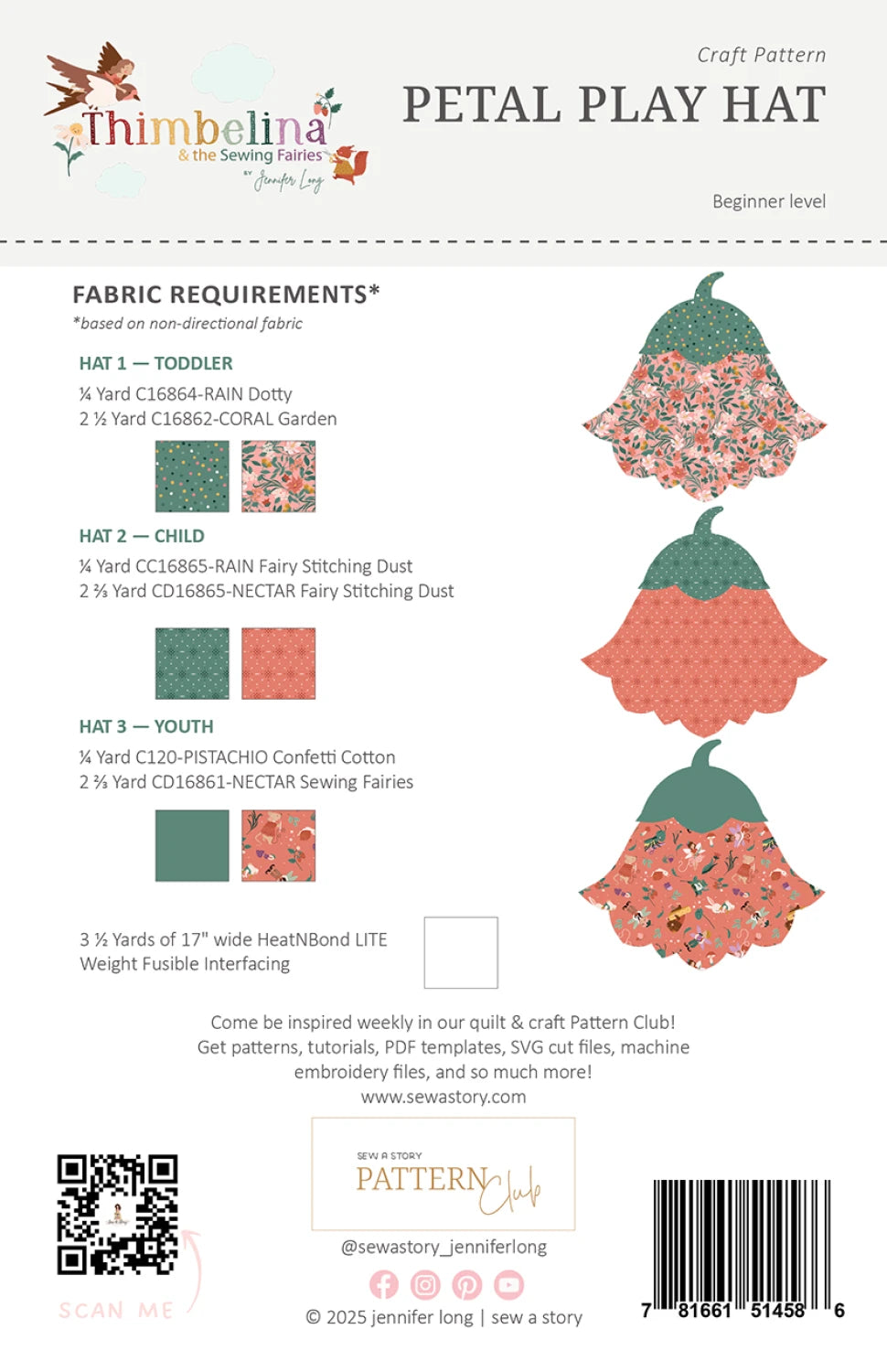 Petal Play Hat Pattern By Sew A Story