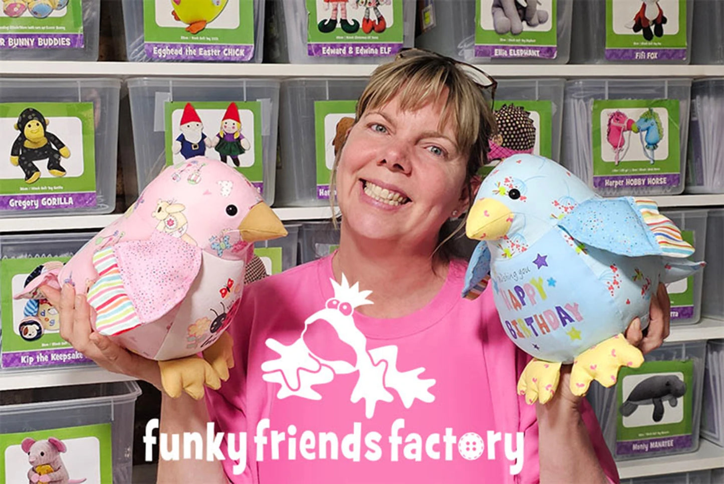 Best Wishes Baby Bird Stuffed Animal Pattern By Funky Friends Factory