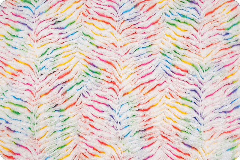Shannon Fabrics Minky - Luxe Cuddle Prism Vibrant Rainbow - 58"/60" Wide