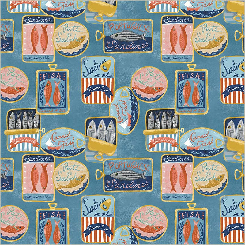 Preorder - Windham - Villa Sol Organic - Tinned Fish - 55224-2 Sea Blue - Ships May 2026