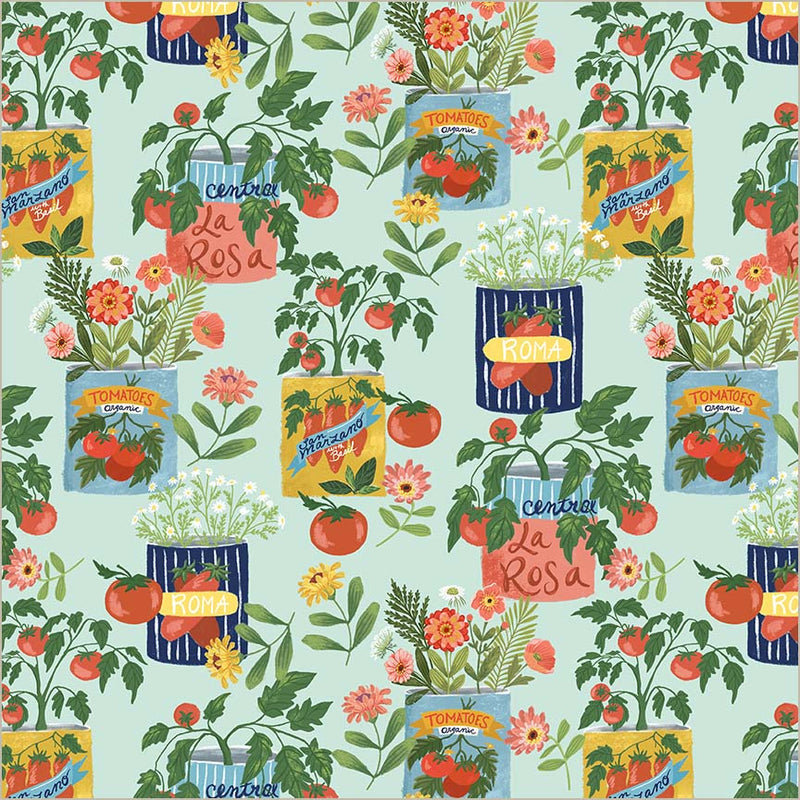 Preorder - Windham - Villa Sol Organic - Tomato Cans - 55225-3 Aqua - Ships May 2026