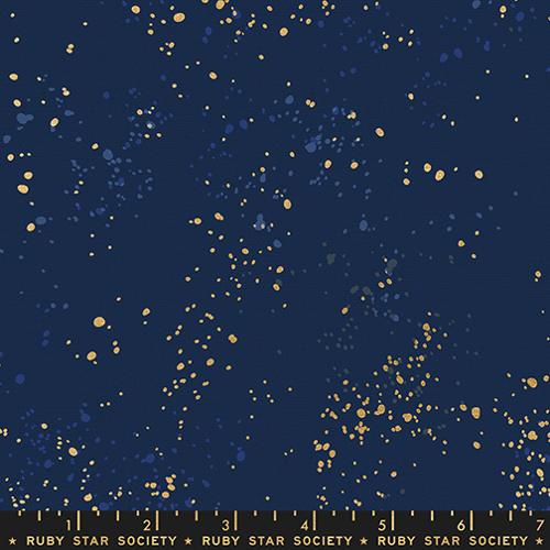 Ruby Star Society - Speckeled Canvas Metallic Navy - RS1117 105LM