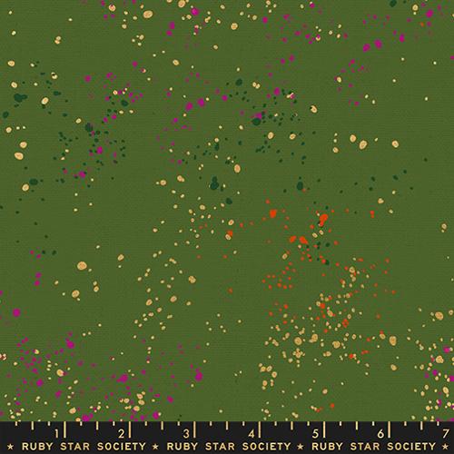 Ruby Star Society - Speckled Canvas Metallic Sarah Green - RS1117 115LM