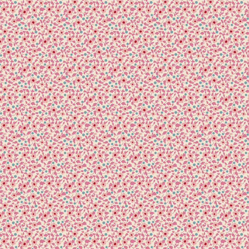 Tilda - Brie Basics - Small Florals - Pink - 130194