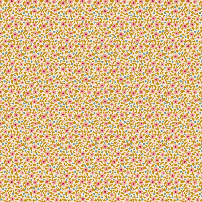 Tilda - Brie Basics - Small Florals - Mustard - 130196