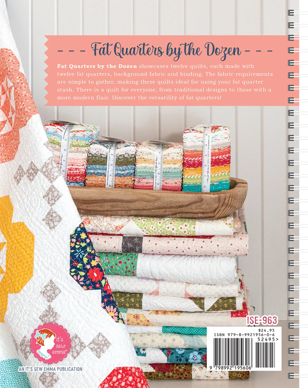 Fat Quarters By The Dozen Quilt Pattern Book By Its Sew Emma
