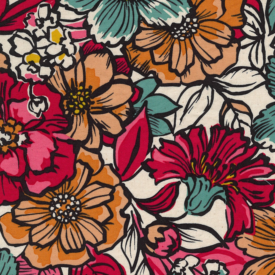Kokka - Jambo - Big Flower Florals - KOKYGA-89030-2-A