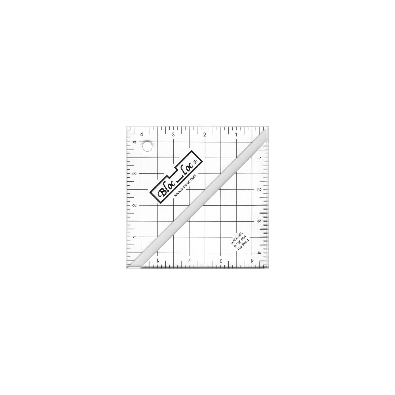 Bloc Loc - Half Square Triangle Ruler - 4-1/2" Square
