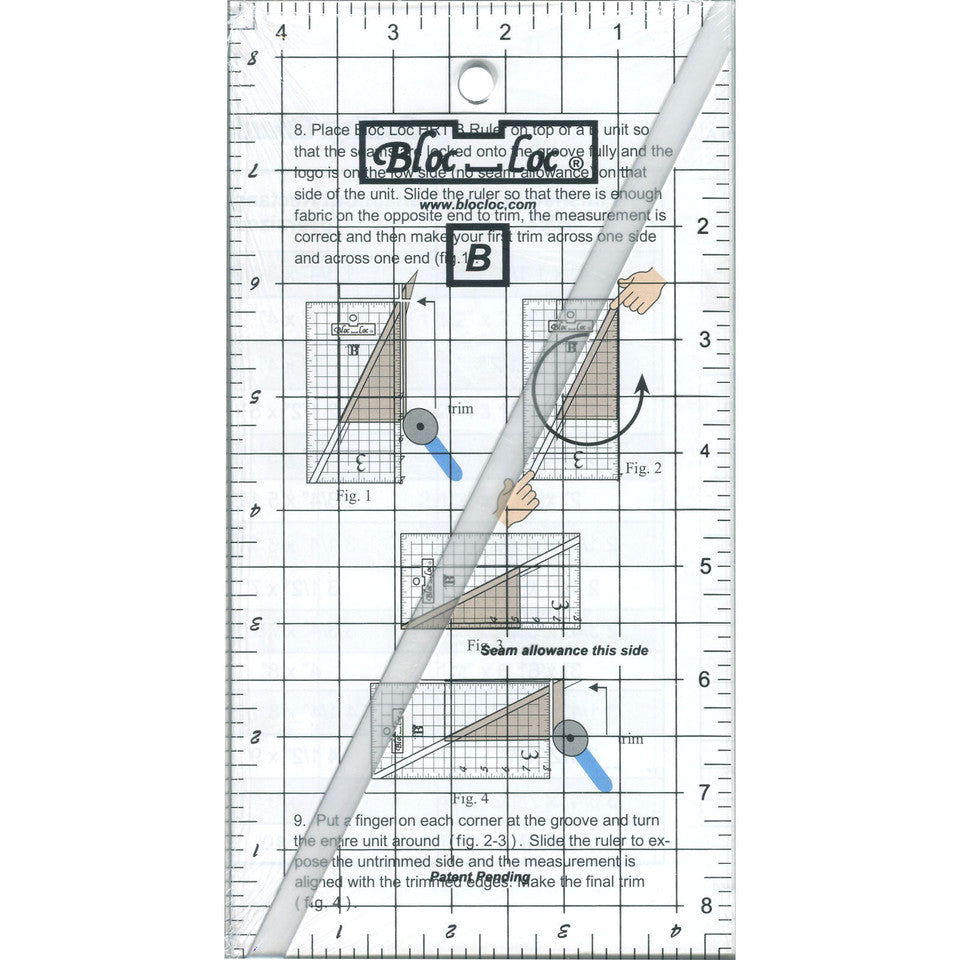 Bloc Loc - Half Rectangle Triangle - 2:1 Large Set (4-1/2" x 8-1/2")