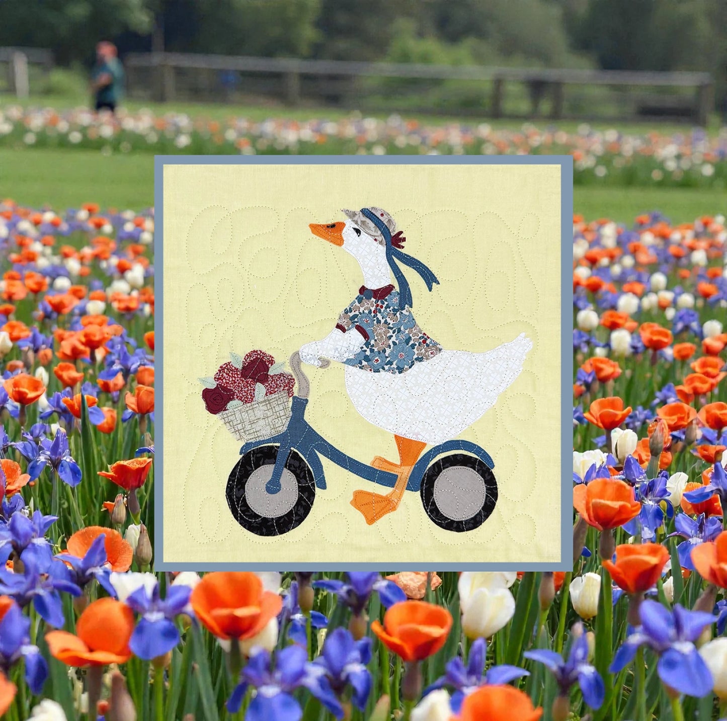 Flower Market Day Goose Sewing Pattern By Laurie Kent Design