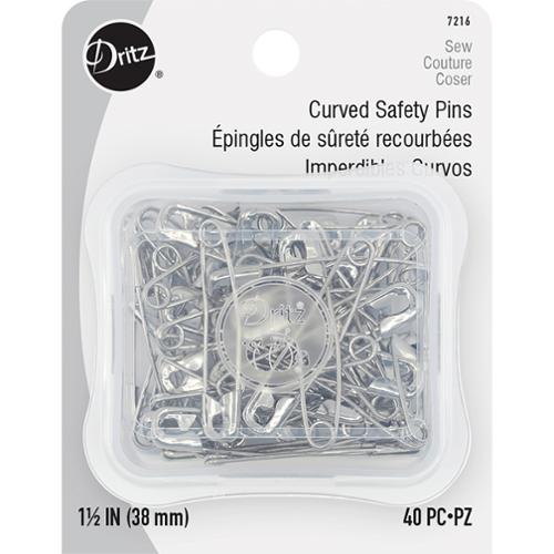 Dritz Curved Safety Pins Size 2 - 40 ct