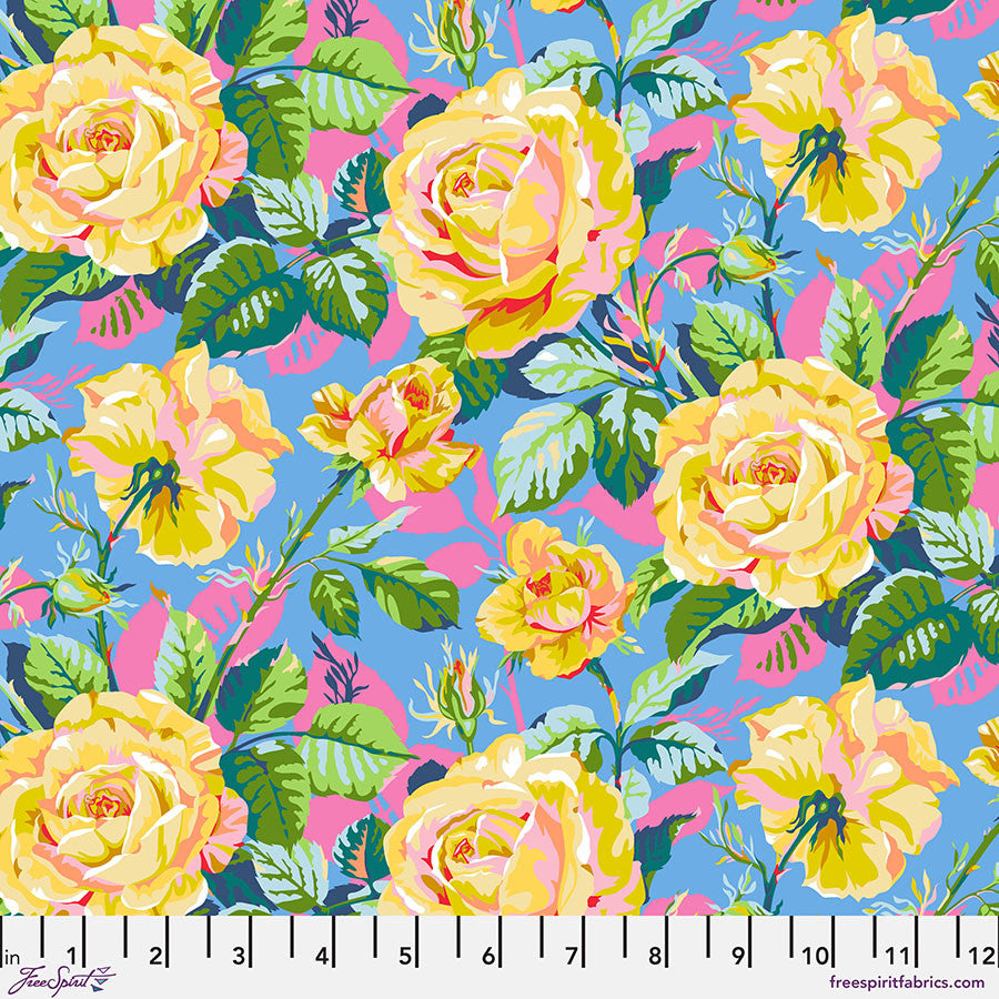 FreeSpirit - Stacy Peterson - Market Days - Rosey Outlook - Small Roses - PWST041.XBLUE