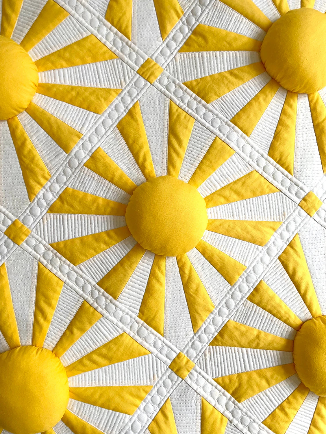 Sunshine Puff Quilt Pattern By Snapdragon Quilting
