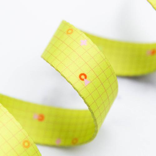 Power Grid Neon Yellow Webbing 1" Stitch Supply Co - By The Yard