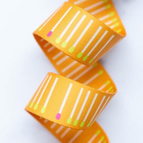 Meet Match Orange Webbing 1.5" Stitch Supply Co - By The Yard