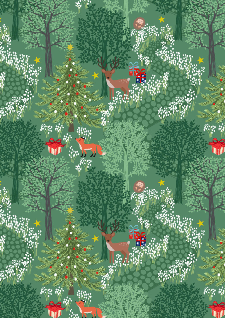 Preorder - Lewis and Irene - Christmas in Bluebell Wood - Festive Forest Animals with Metallic Gold - C139B - Ships June 2026