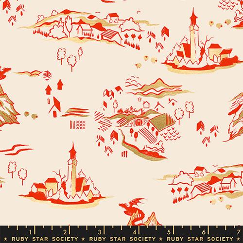 Preorder - Ruby Star Society - Fireglow - Metallic Dragon Fantasy Mountain Town - RS2133 11M - Ships October 2026
