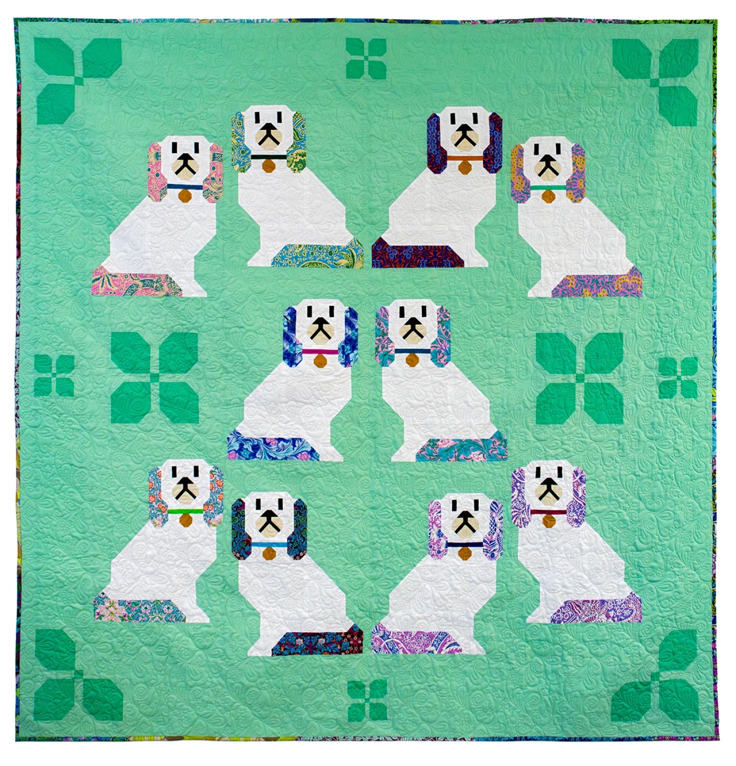 Mantel Dogs Quilt Pattern By Art East Quilting Co