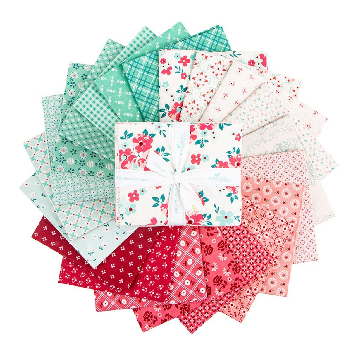 Riley Blake - Lori Holt - Berry and Sage Factory Cut Fat Quarter Bundle
