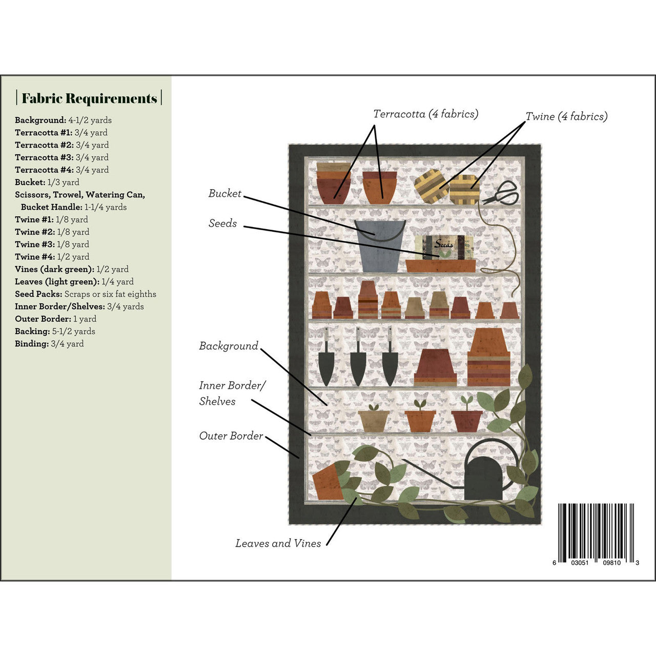 Potting Table Block Of The Month Pattern By Rachel Rossi