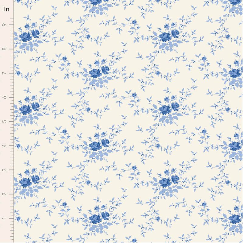 Preorder - Tilda - Something Blue - Noel Blue Florals - TIL100661 - Ships June 2026