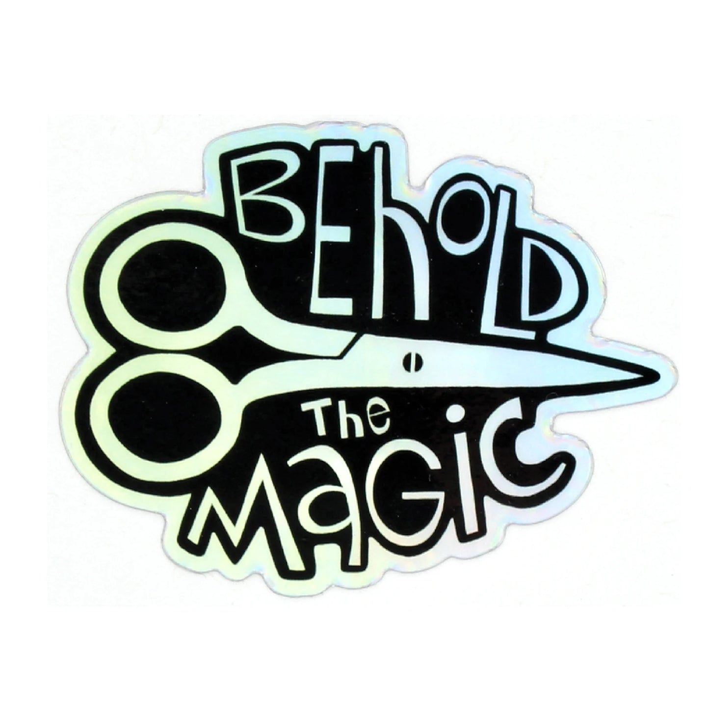 Behold The Magic Scissors Sticker