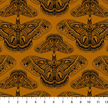 Northcott - Anna Maria Textiles - Indelible Ink - Cecropia Moths - AMT1008-55V
