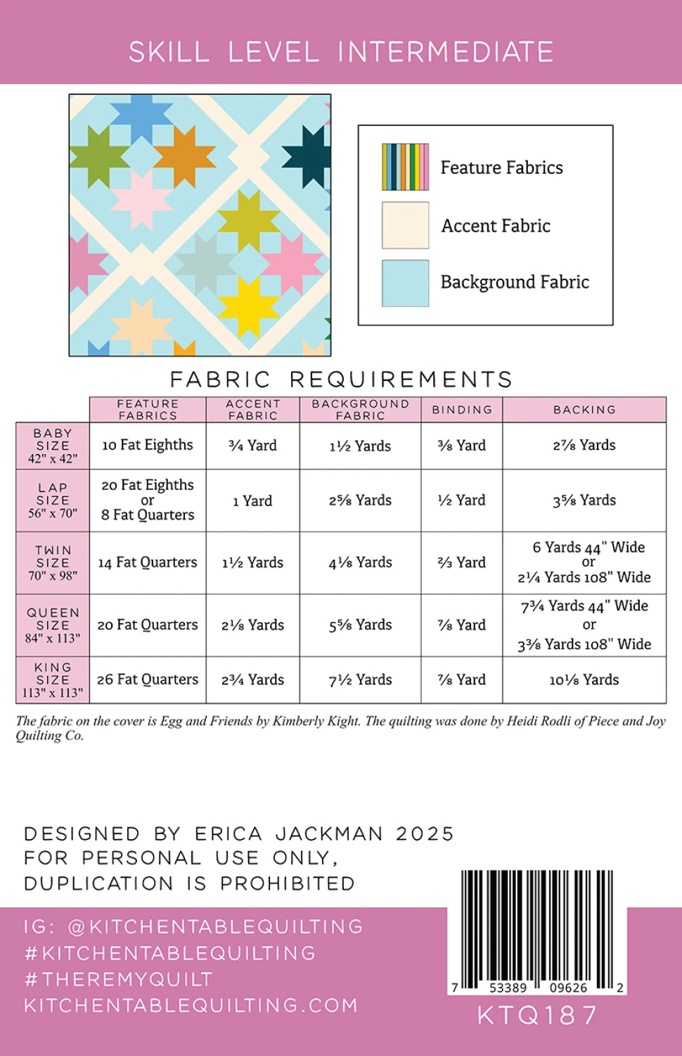 The Remy Quilt Pattern By Kitchen Table Quilting