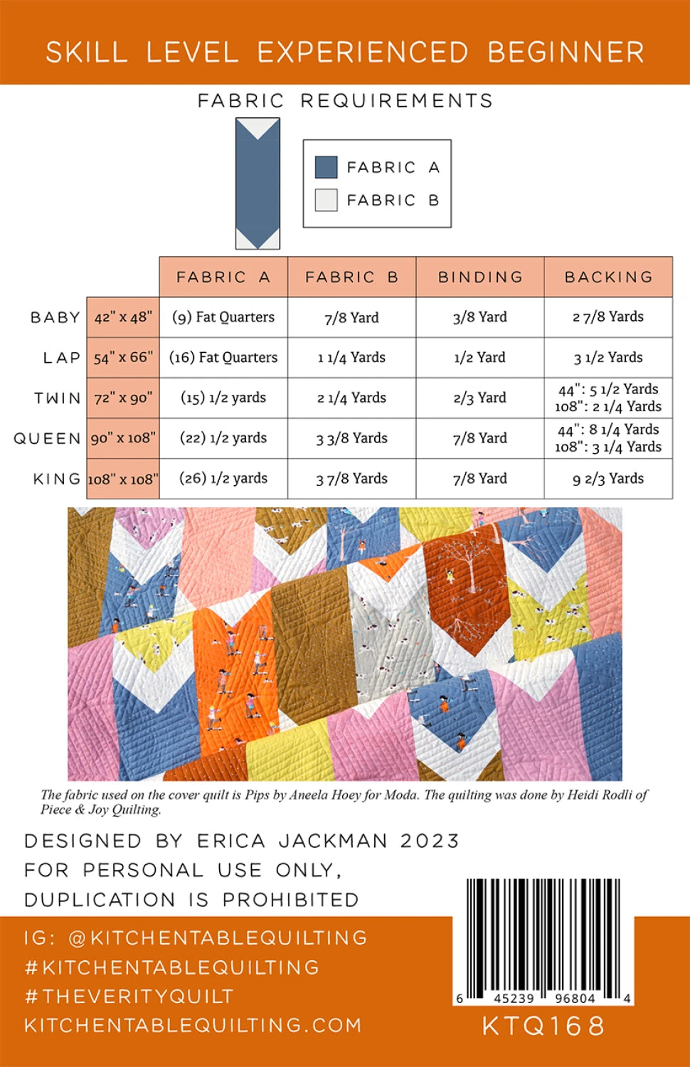 The Verity Quilt Pattern By Kitchen Table Quilting