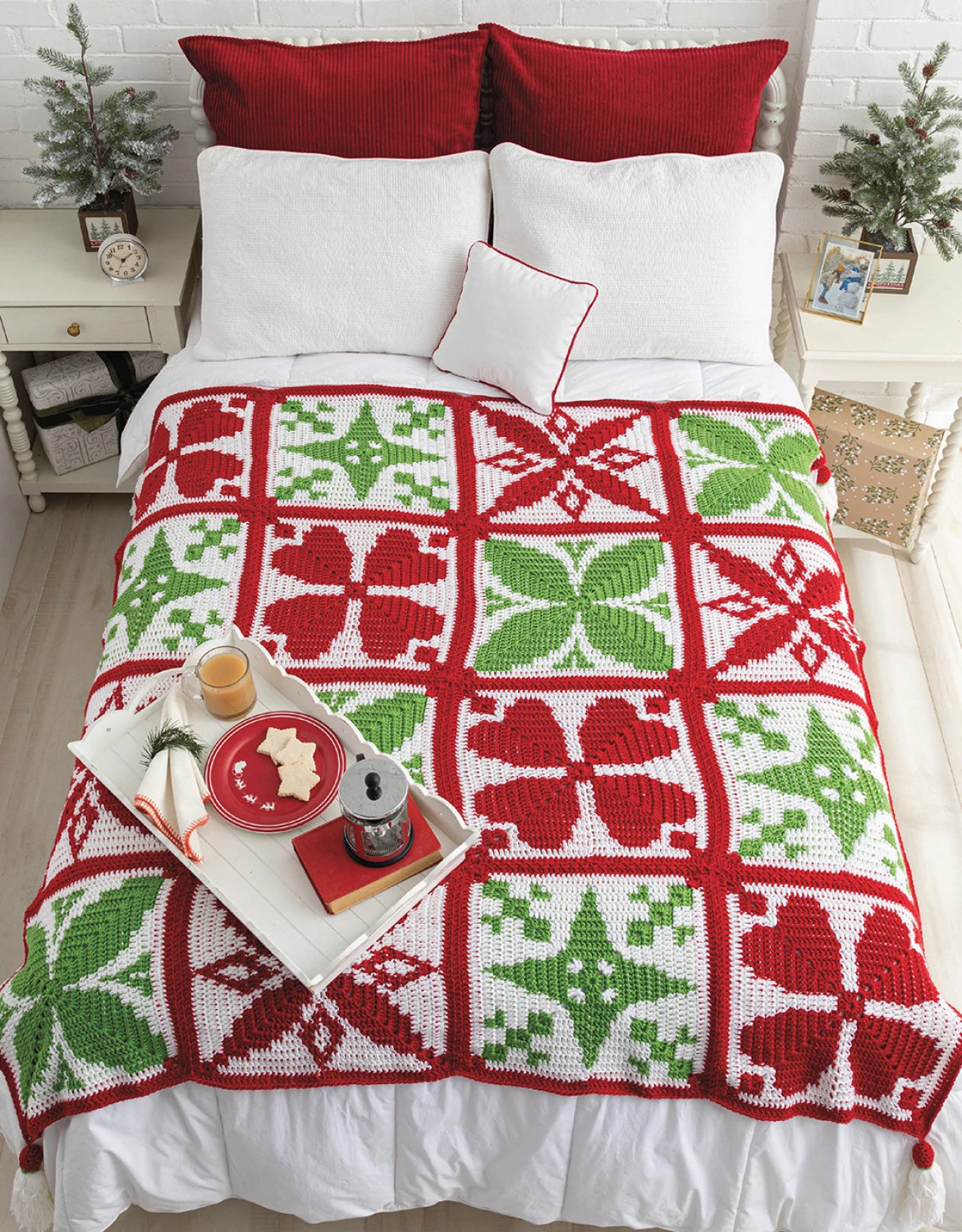 Festive Christmas Crochet Afghans Book By Annie's Attic