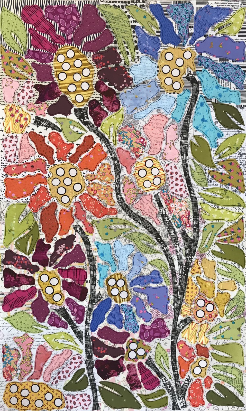 Boho Blooms Quilt Pattern By Fiberworks / Laura Heine